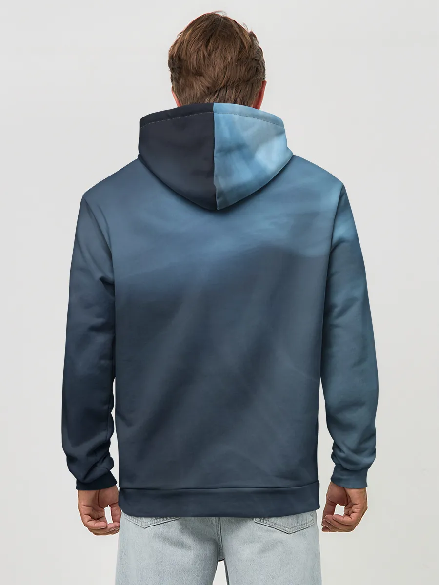 Худи мужской база хлопок / Дымчатый