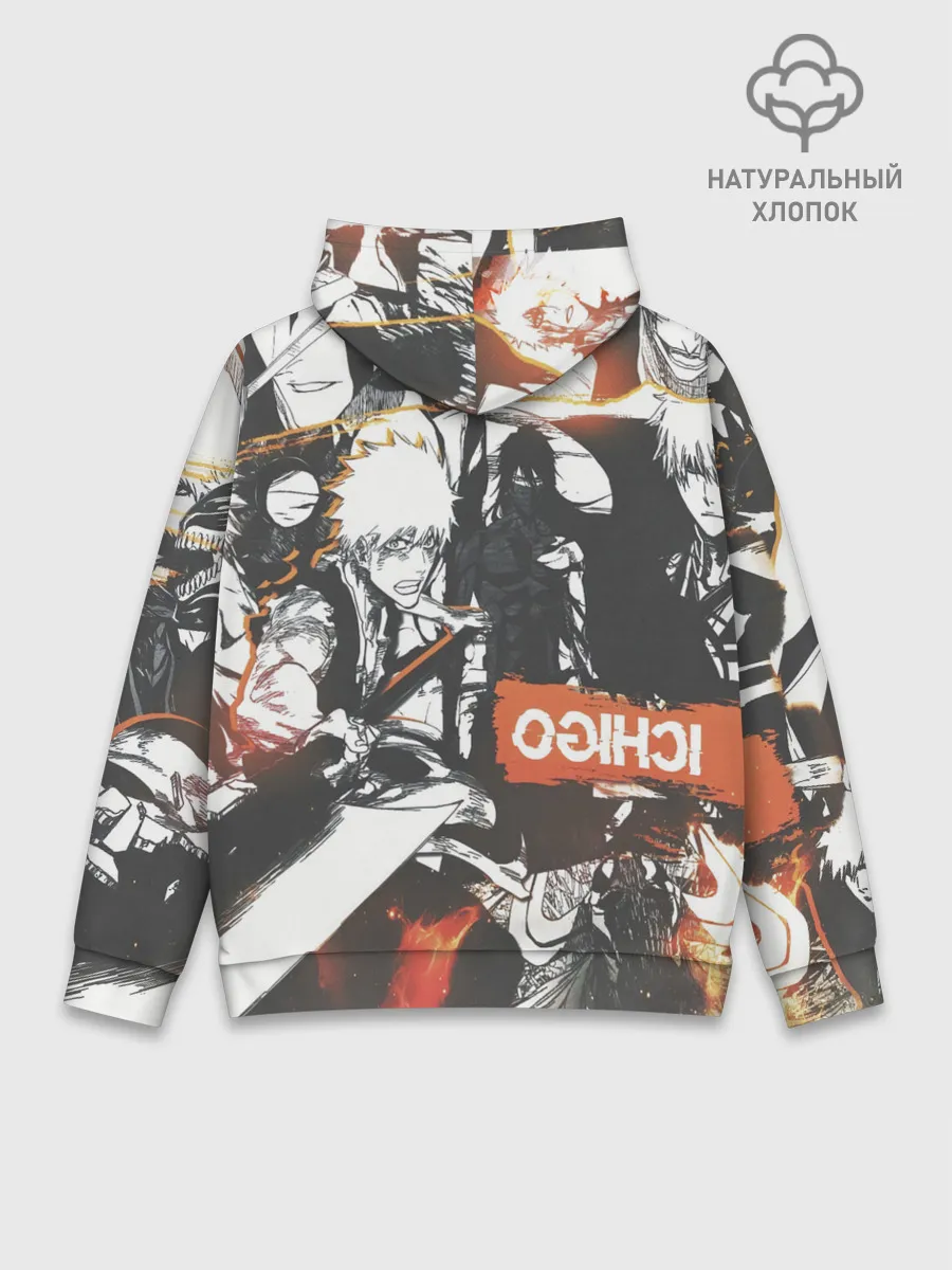 Худи мужской база хлопок / Bleach Блич Ичиго Курасаки