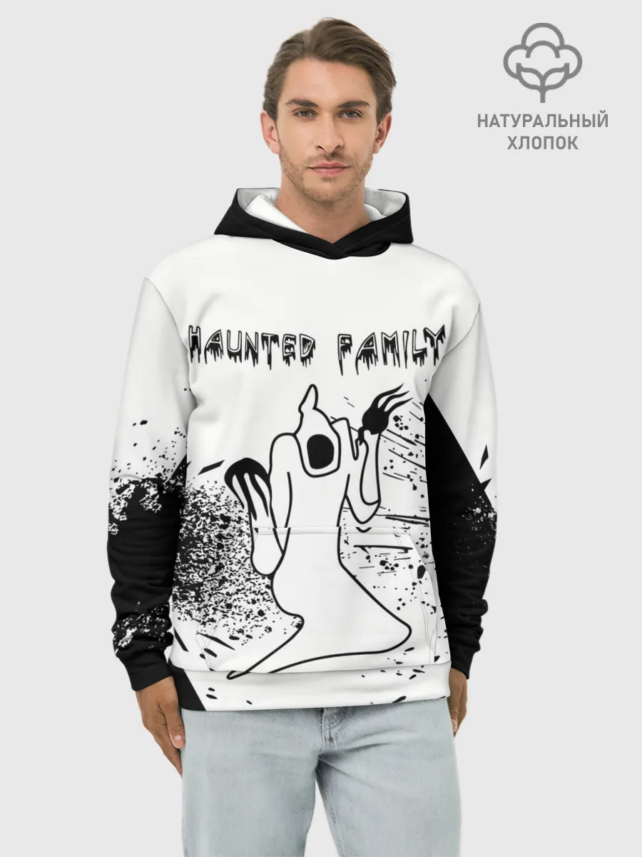 Худи мужской база хлопок / KIZARU: HAUNTED FAMILY.