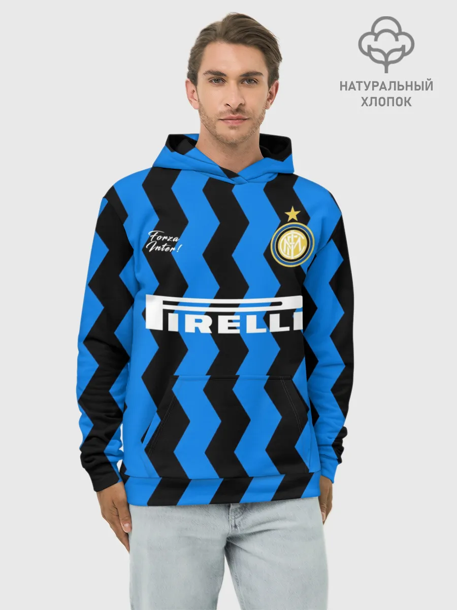 Худи мужской база хлопок / INTER домашняя 20/21