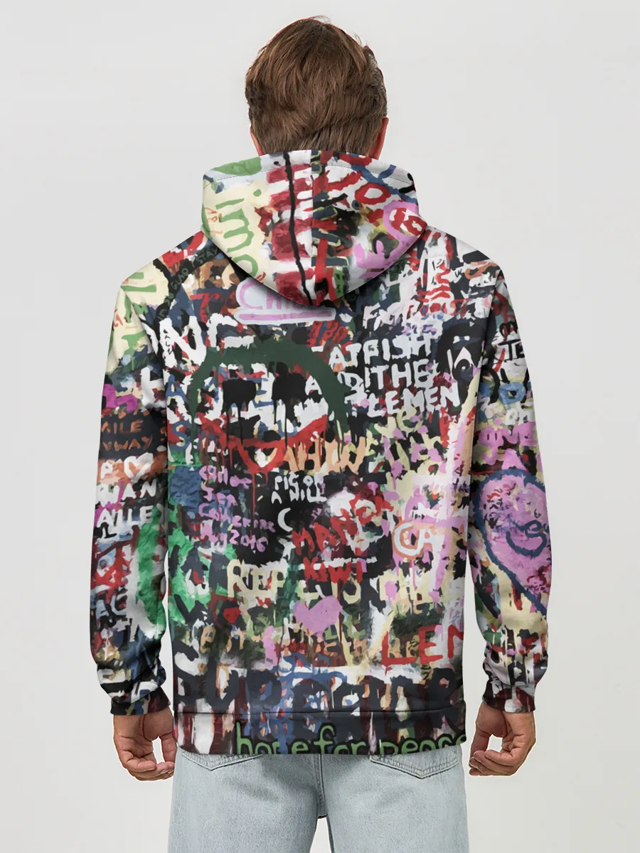 Худи мужской база хлопок / Street graffiti