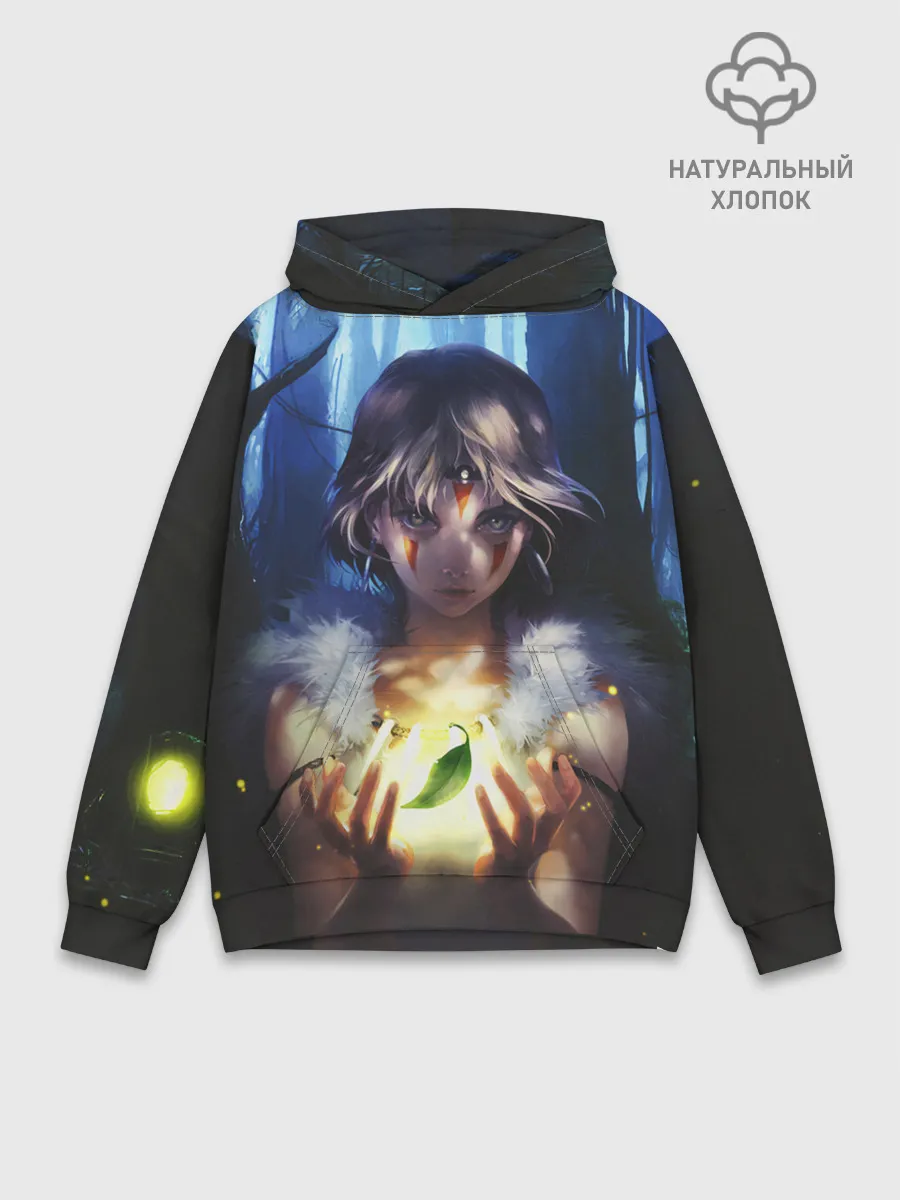 Худи мужской база хлопок / Принцесса Мононоке