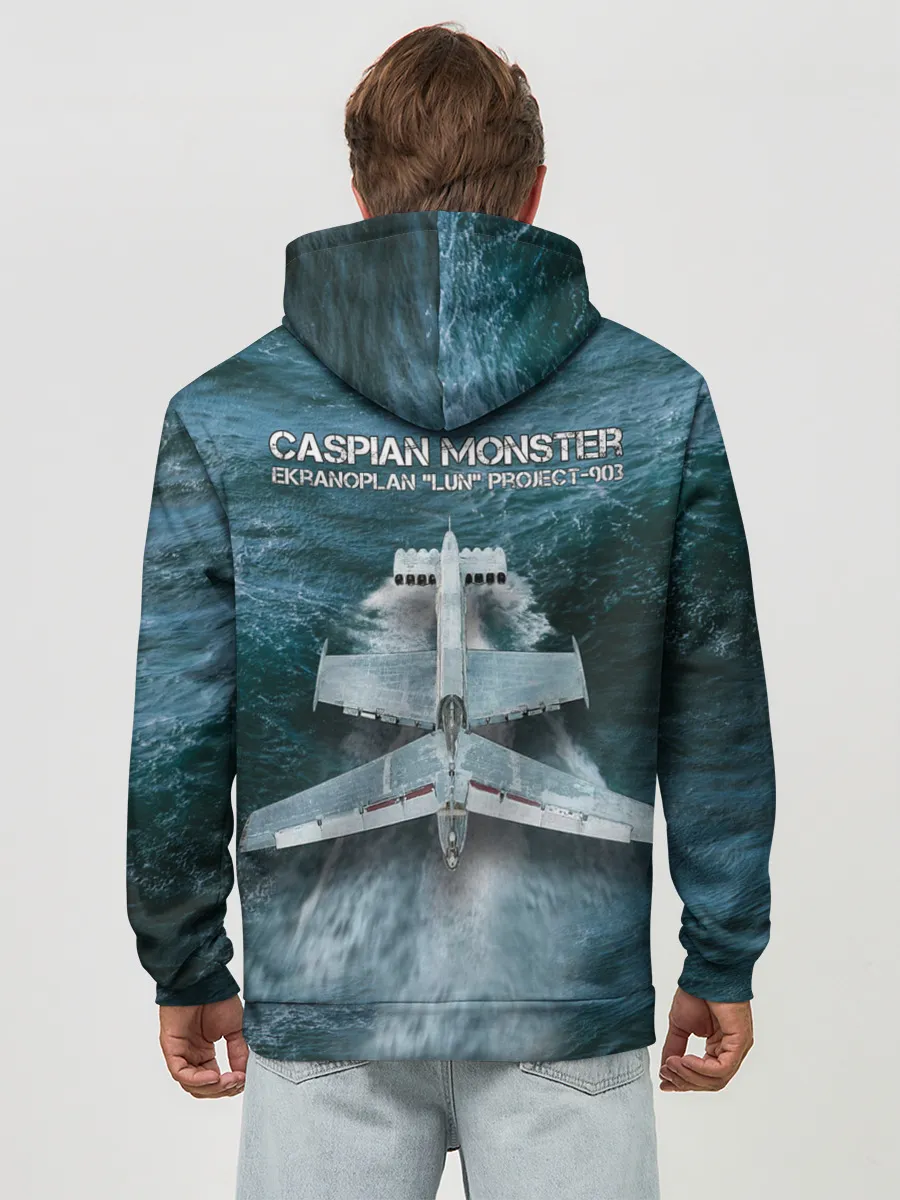 Худи мужской база хлопок / Экраноплан Лунь №1