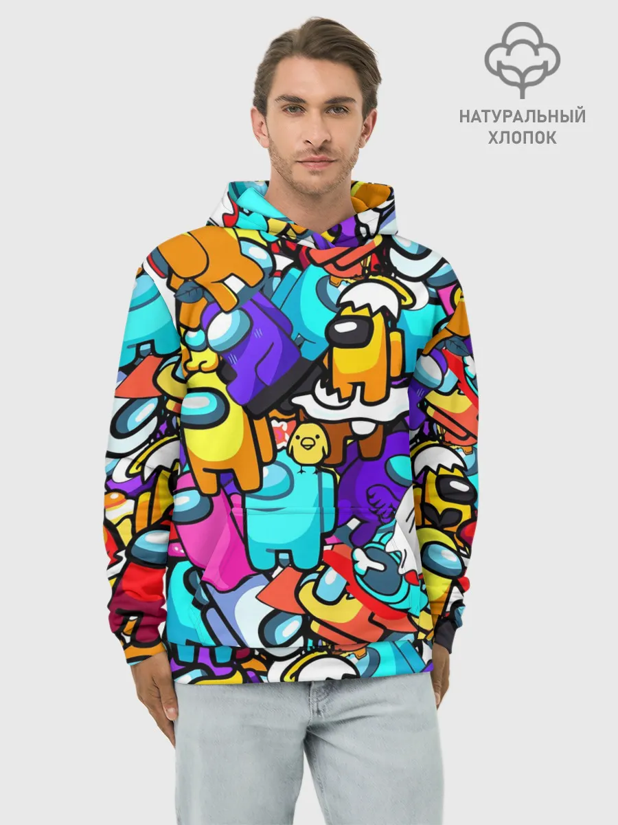 Худи мужской база хлопок / AMONG US