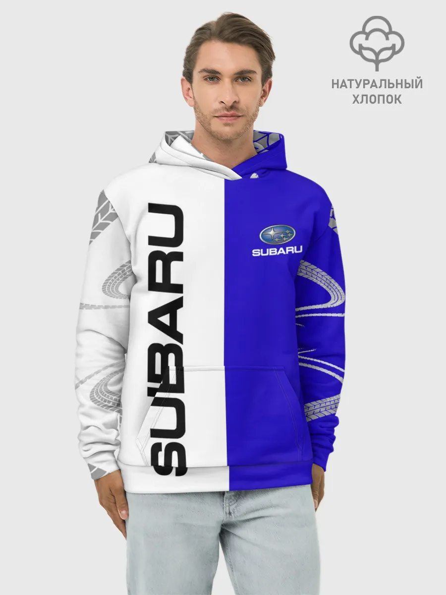 Худи мужской база хлопок / SUBARU/Субару
