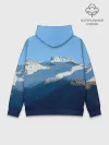Худи мужской база хлопок / Снежные горы