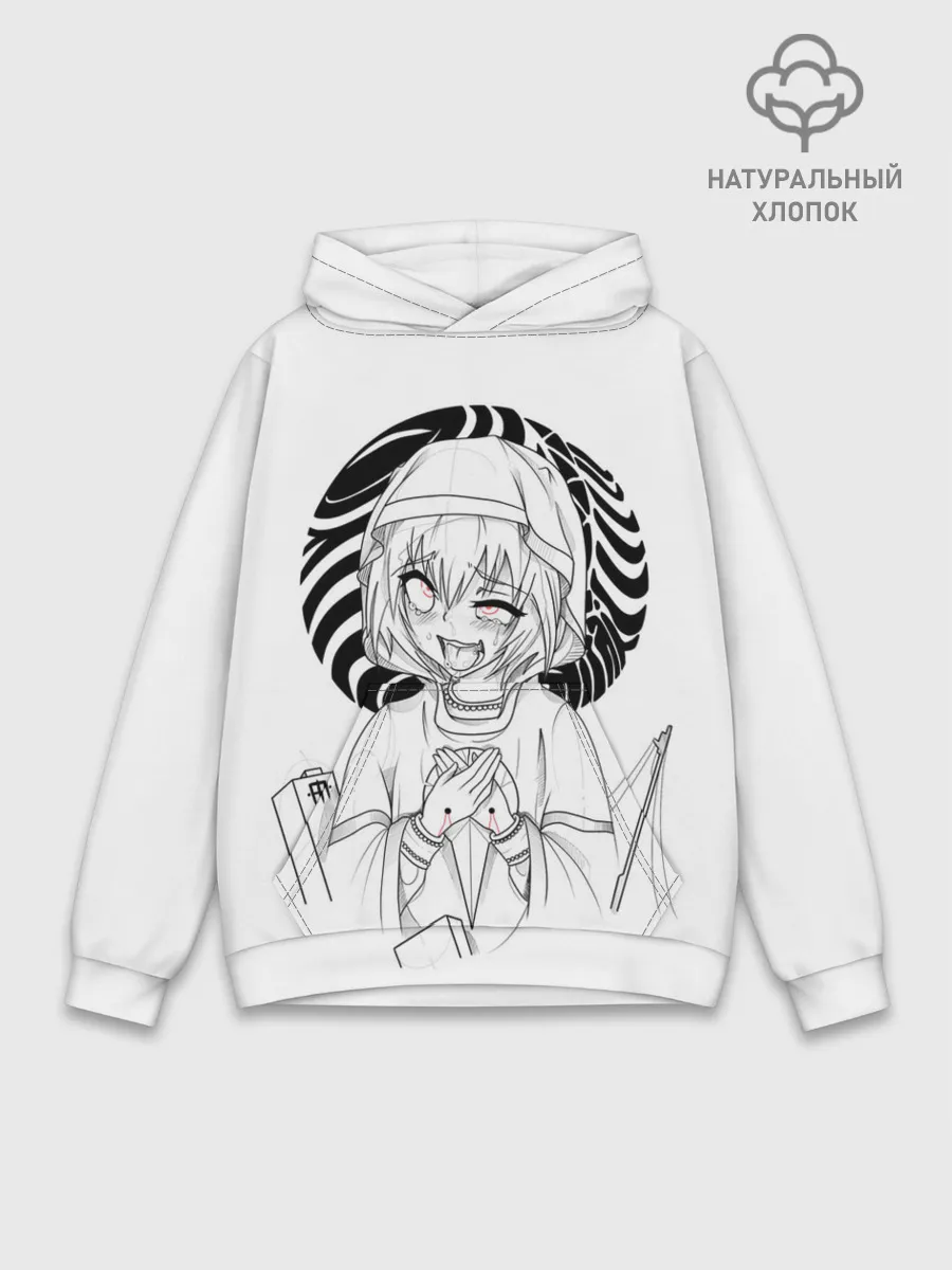 Худи мужской база хлопок / Ahegao