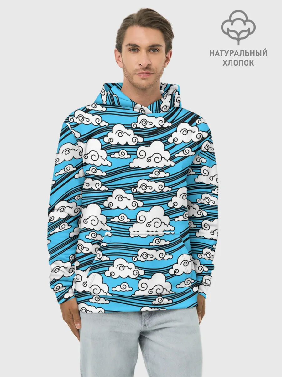 Худи мужской база хлопок / КИМОНО ТАНДЖИРО