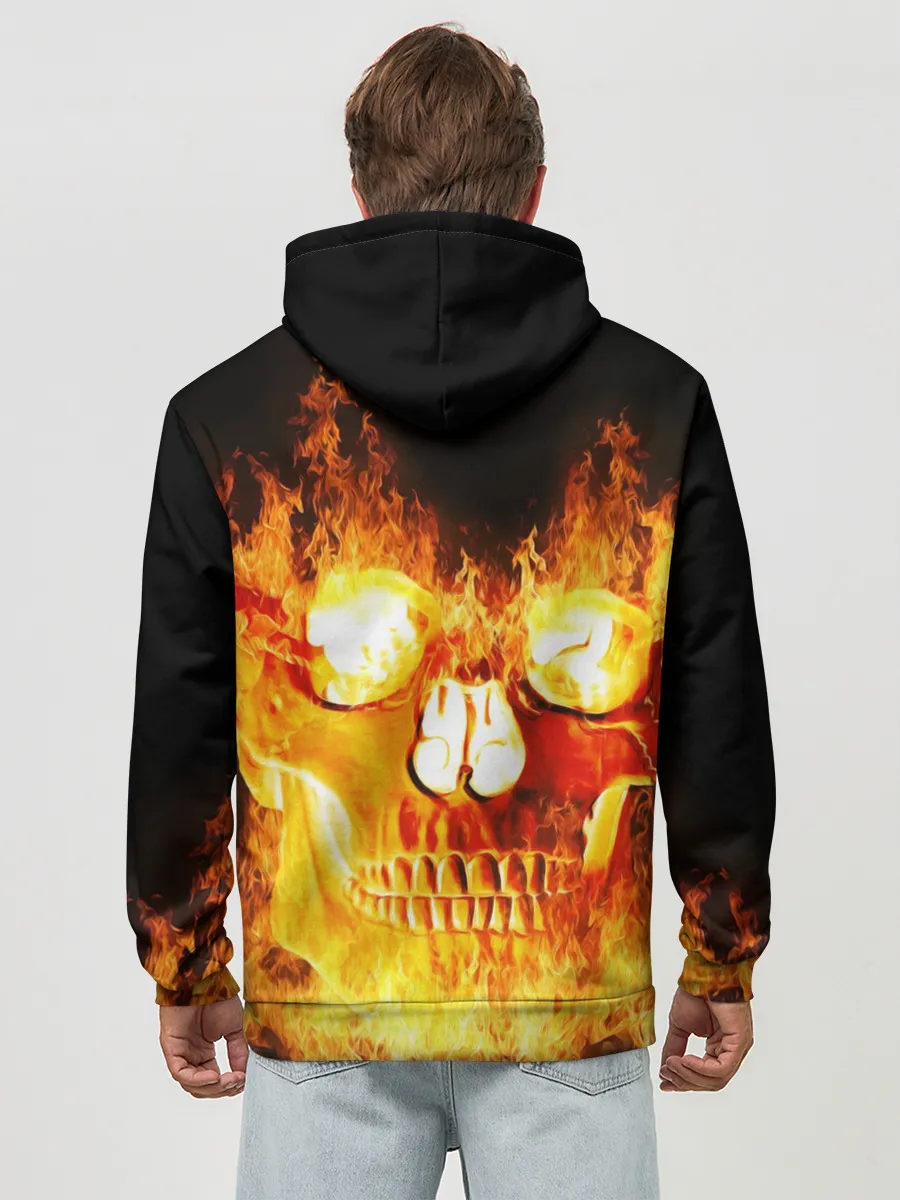 Худи мужской база хлопок / Череп