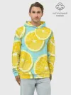 Худи мужской база хлопок / лимончики