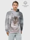 Худи мужской база хлопок / Рысь