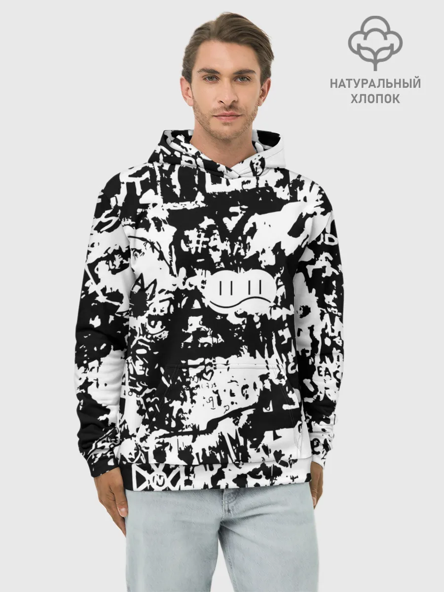 Худи мужской база хлопок / Graffiti