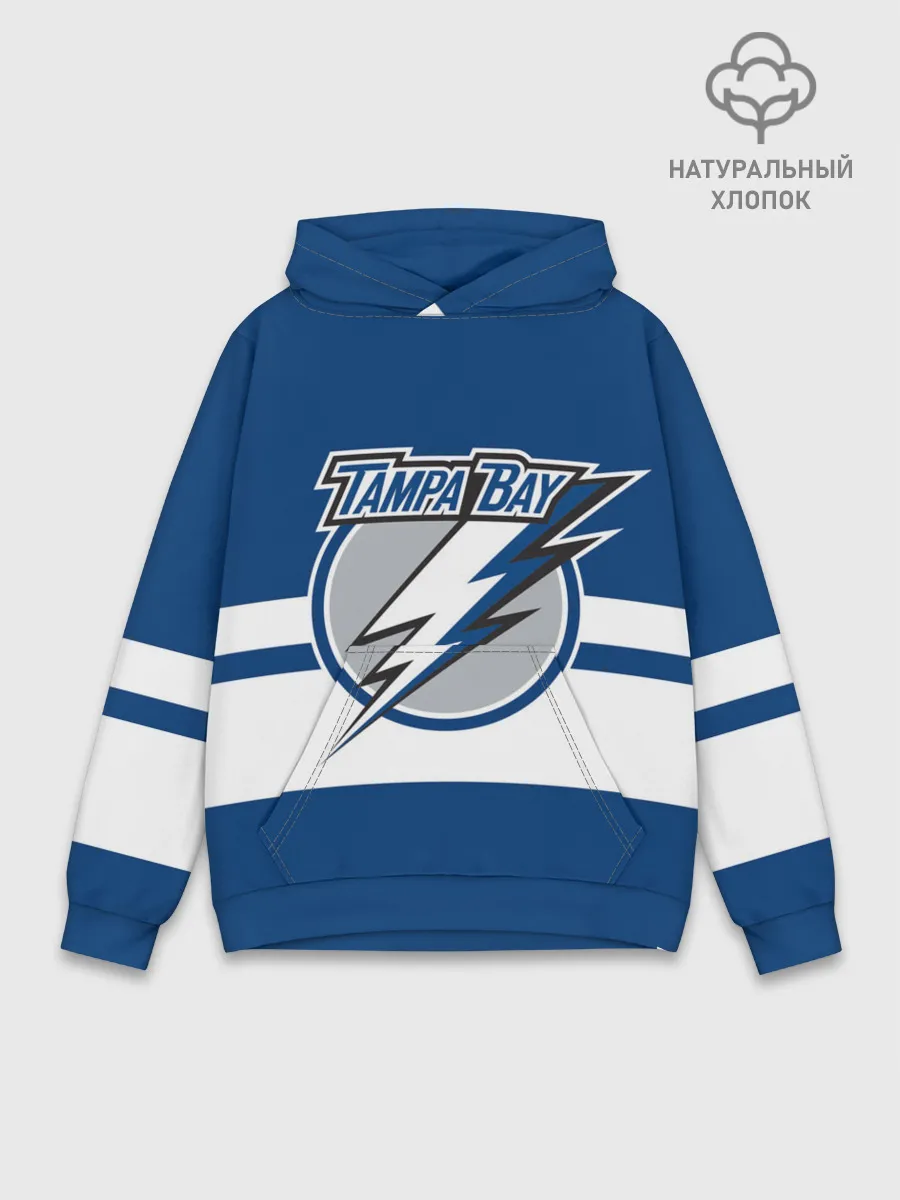 Худи мужской база хлопок / TAMPA BAY LIGHTING