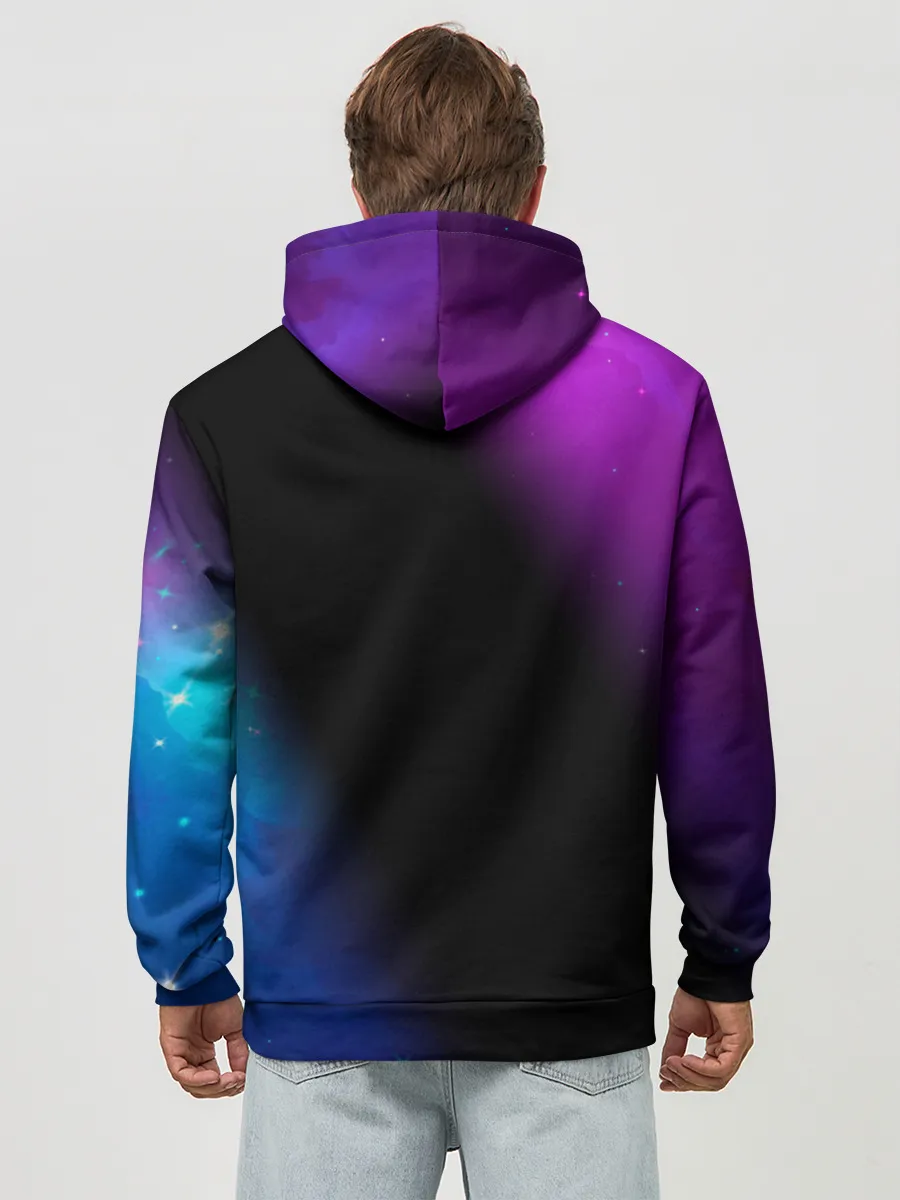 Худи мужской база хлопок / AMONG US - КОСМОС