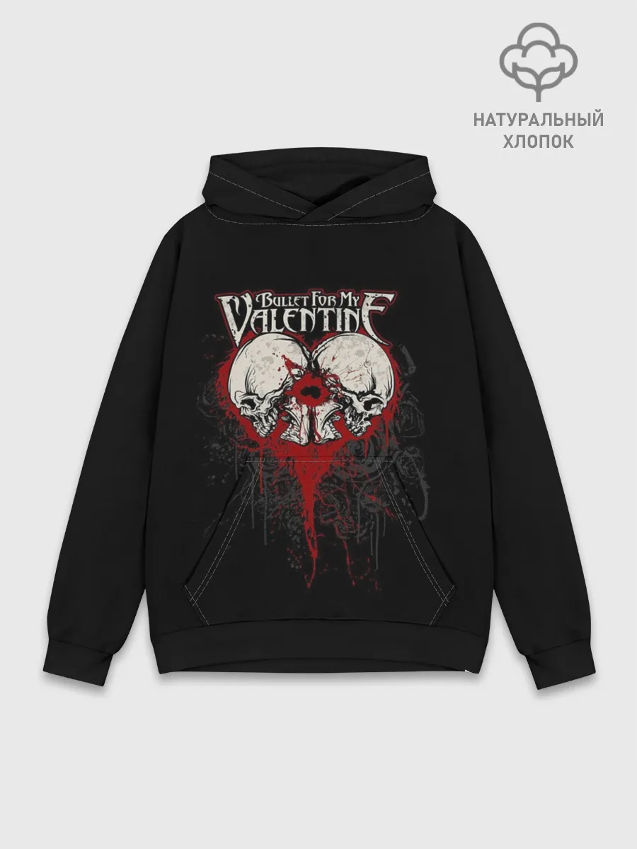 Худи мужской база хлопок / Bullet for my valentine