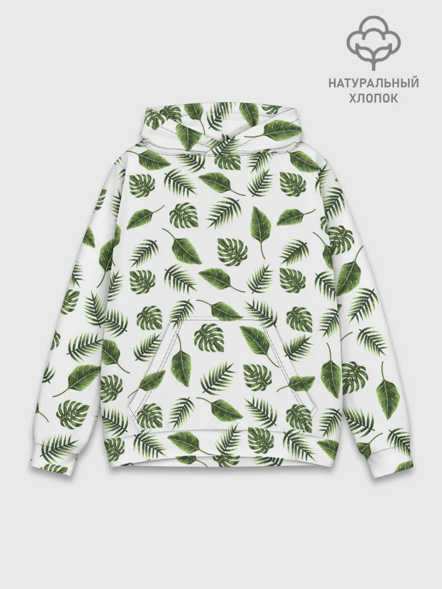 Худи мужской база хлопок / папоротник