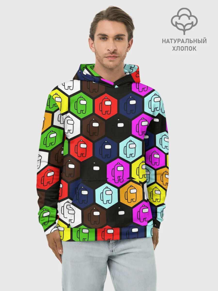 Худи мужской база хлопок / AMONG US