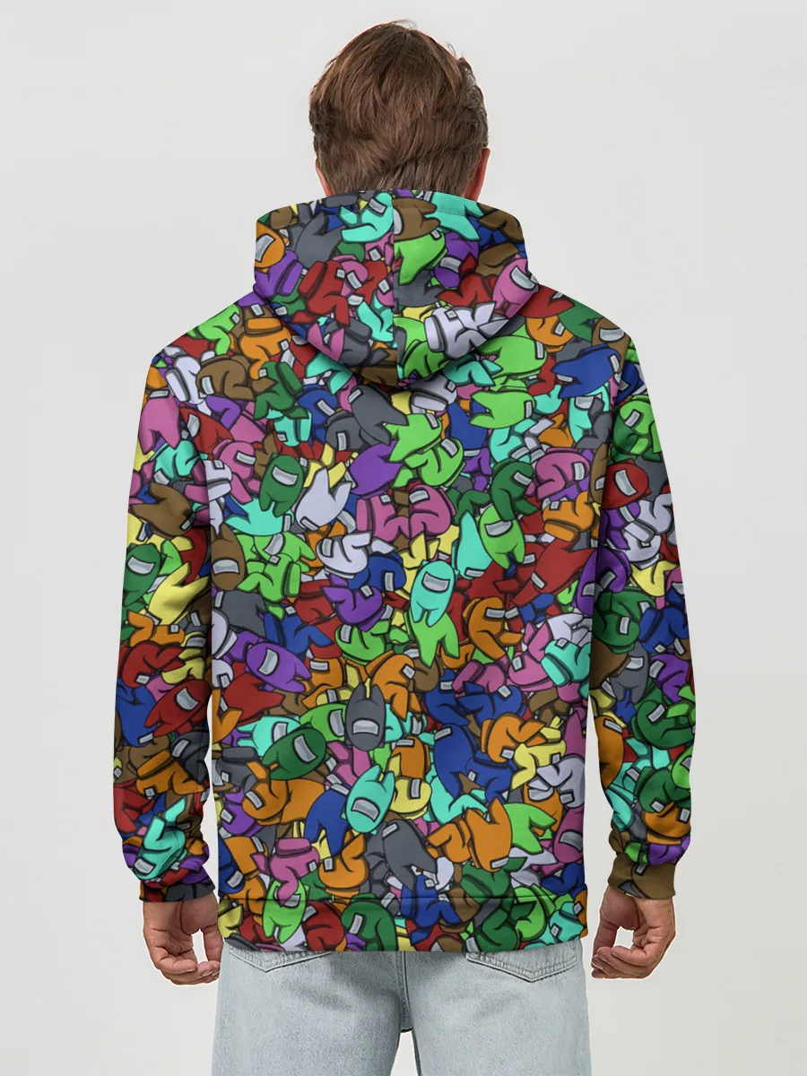 Худи мужской база хлопок / Among Us Overload