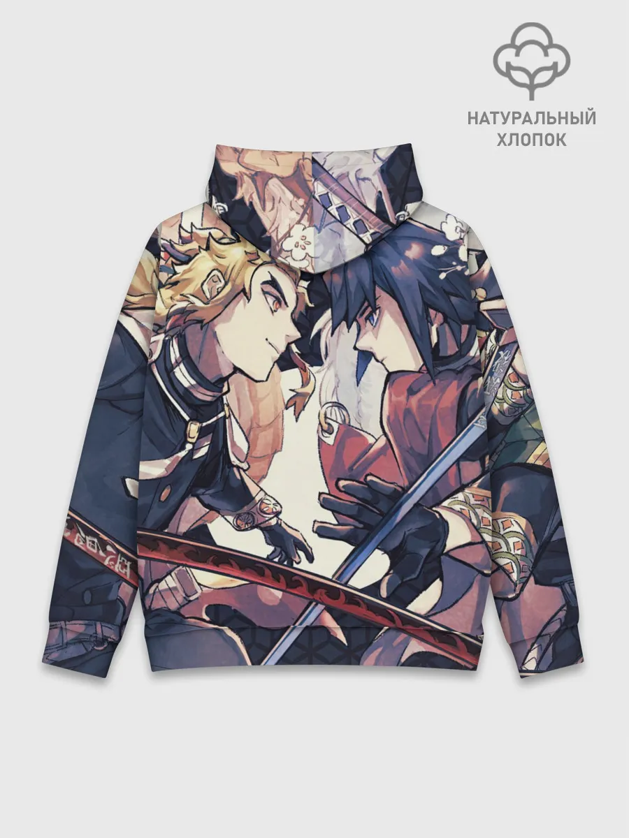 Худи мужской база хлопок / Два Клинка