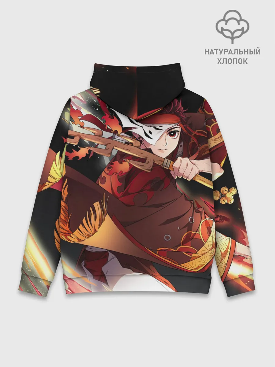 Худи мужской база хлопок / КЛИНОК РАССЕКАЮЩИЙ ДЕМОНОВ