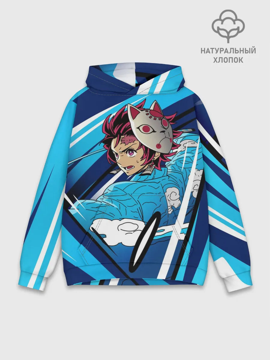 Худи мужской база хлопок / Клинок рассекающий демонов