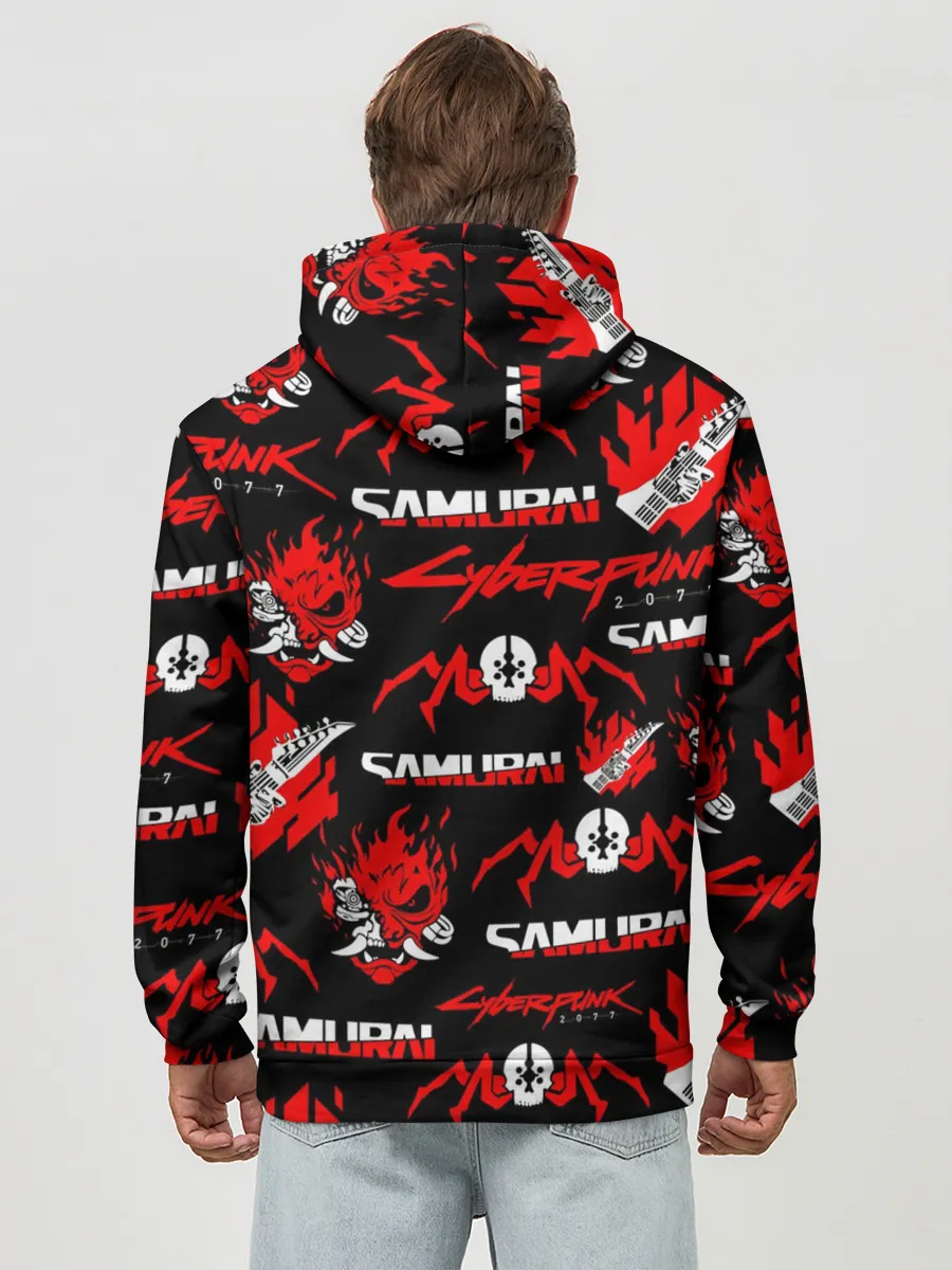 Худи мужской база хлопок / CYBERPUNK 2077 SAMURAI