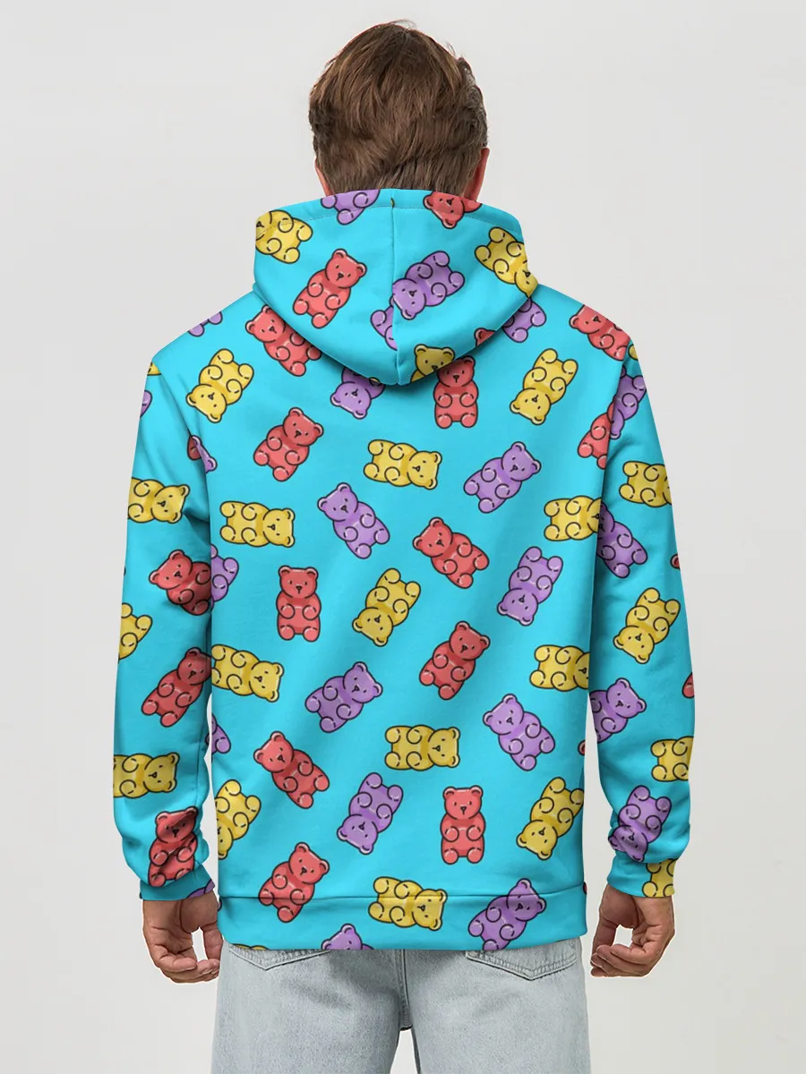 Худи мужской база хлопок / Мармеладные мишки