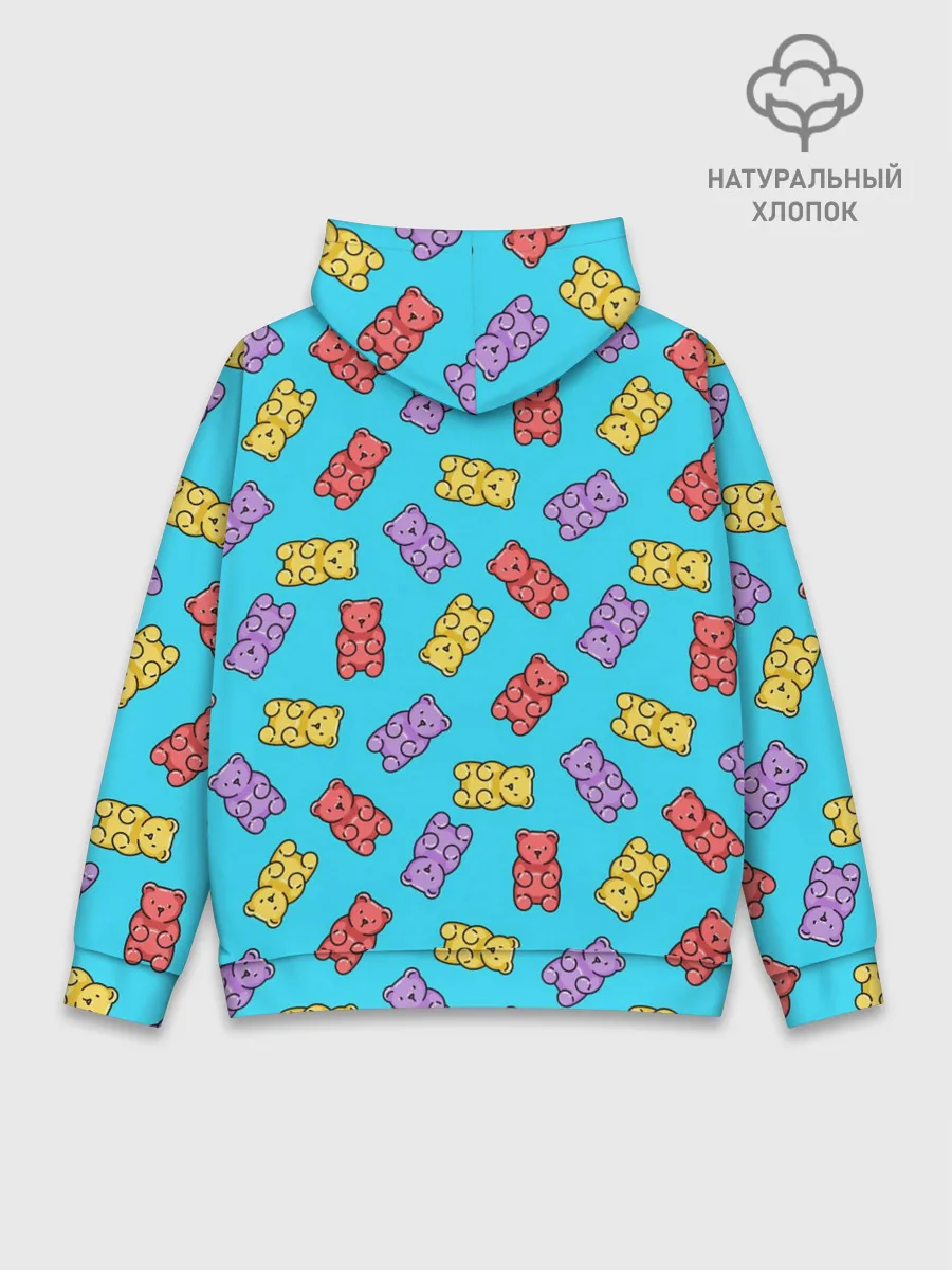 Худи мужской база хлопок / Мармеладные мишки