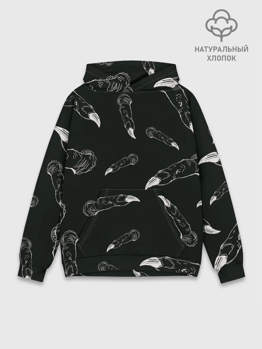 Худи мужской база хлопок / Jujutsi Kaisen Sukuna - Пальцы