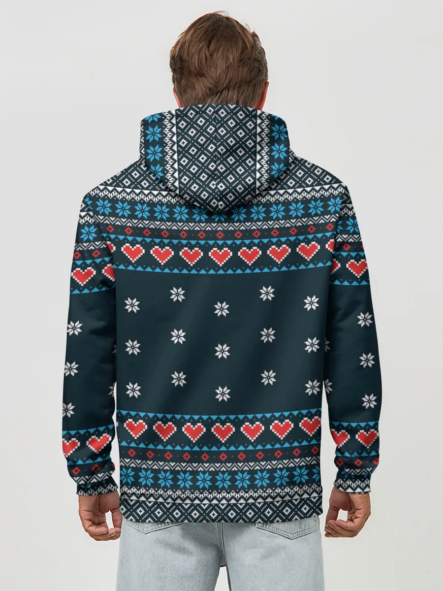 Худи мужской база хлопок / Свитер Merry Christmas