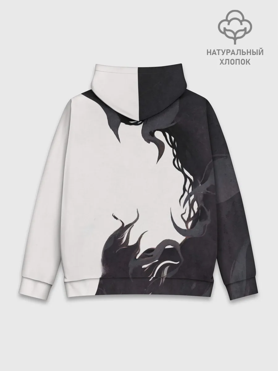 Худи мужской база хлопок / Black Asta