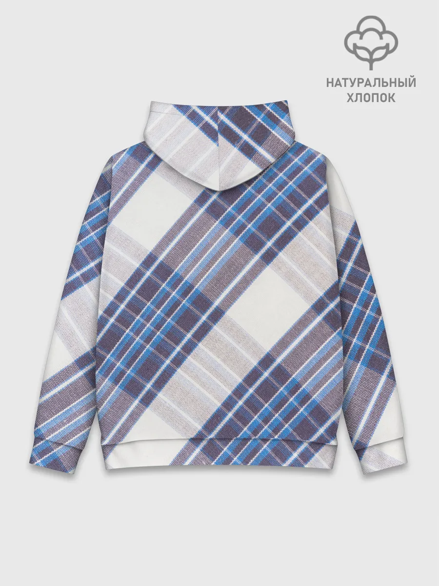 Худи мужской база хлопок / Шотландка | Scottish | Tartan