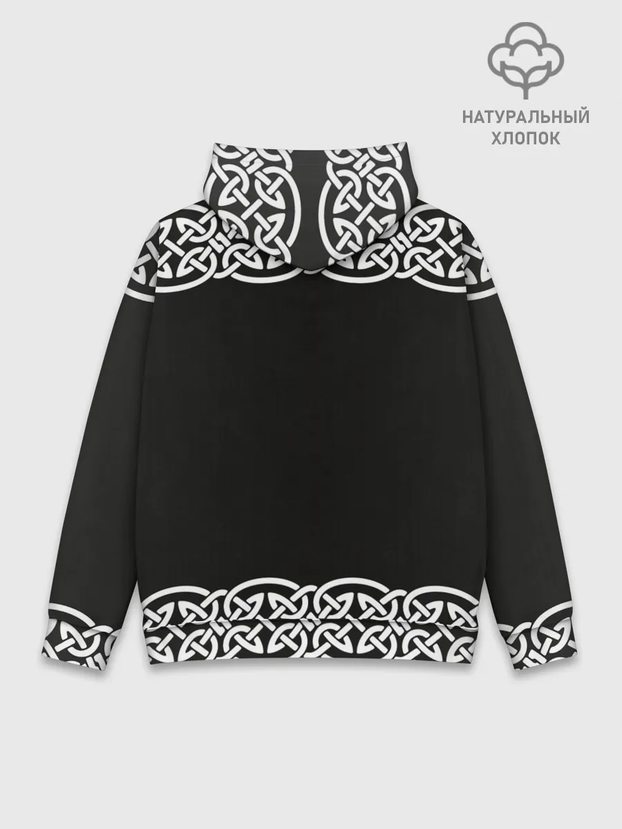 Худи мужской база хлопок / Рингерике олень белый 3D