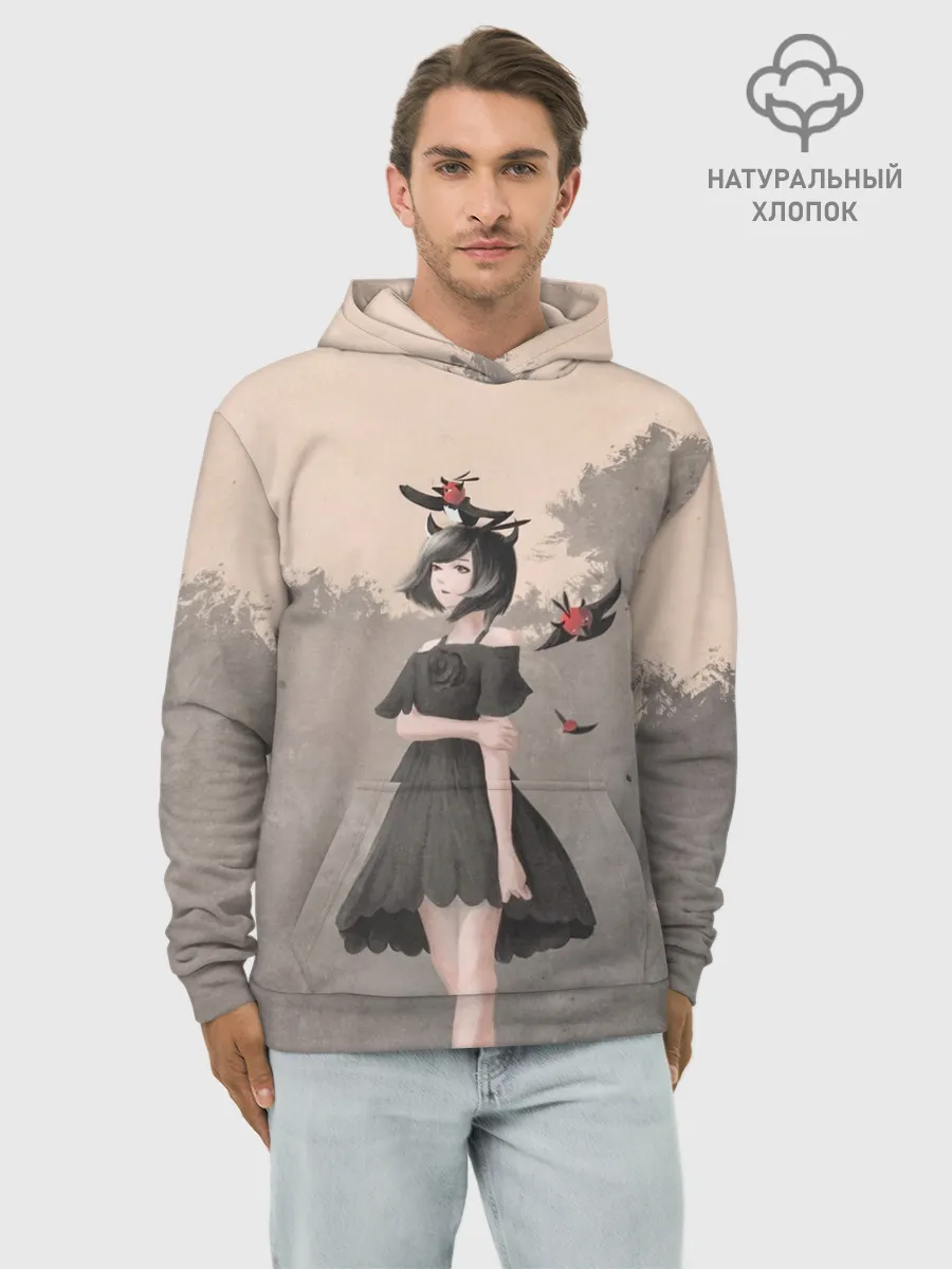 Худи мужской база хлопок / Secre Swallowtail