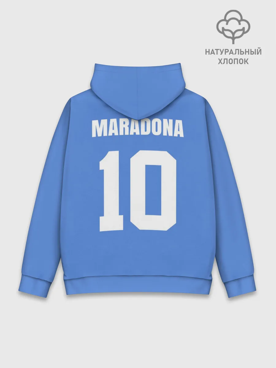 Худи мужской база хлопок / Диего Марадона Наполи Ретро