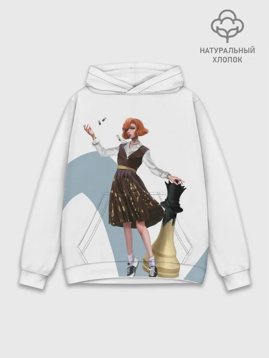 Худи мужской база хлопок / Ход Королевы