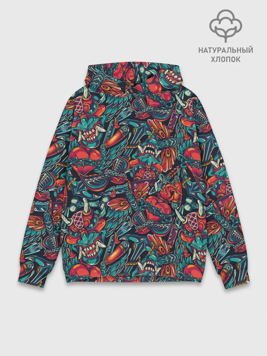 Худи мужской база хлопок / Якудза