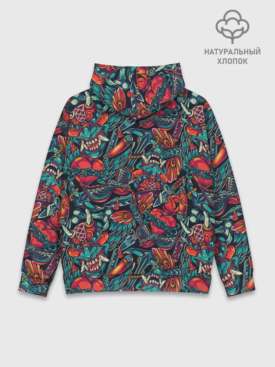 Худи мужской база хлопок / Якудза