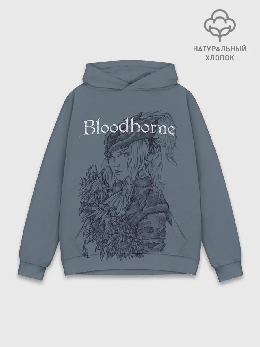Худи мужской база хлопок / Bloodborne