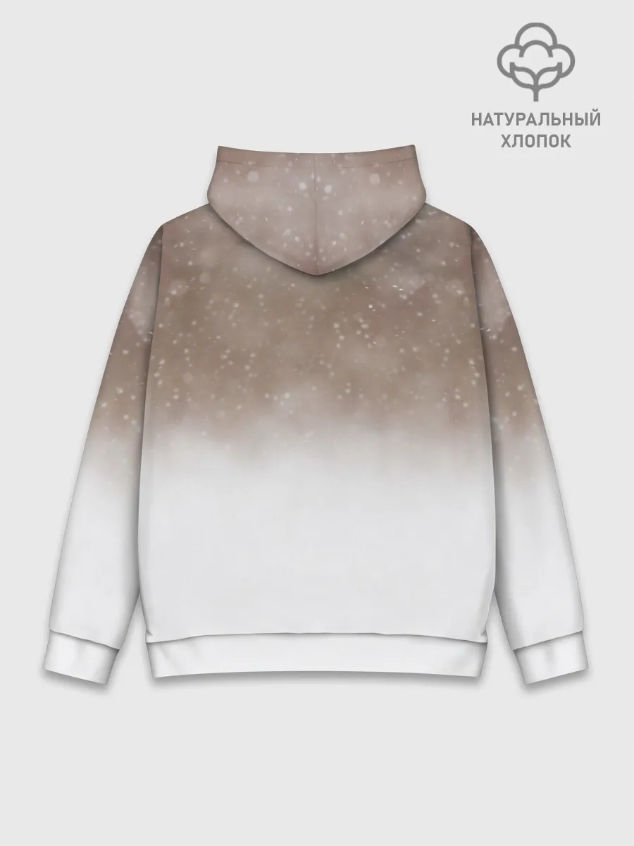 Худи мужской база хлопок / Лиса