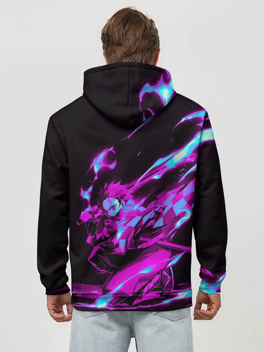 Худи мужской база хлопок / НЕОНОВЫЙ ТАНДЖИРО