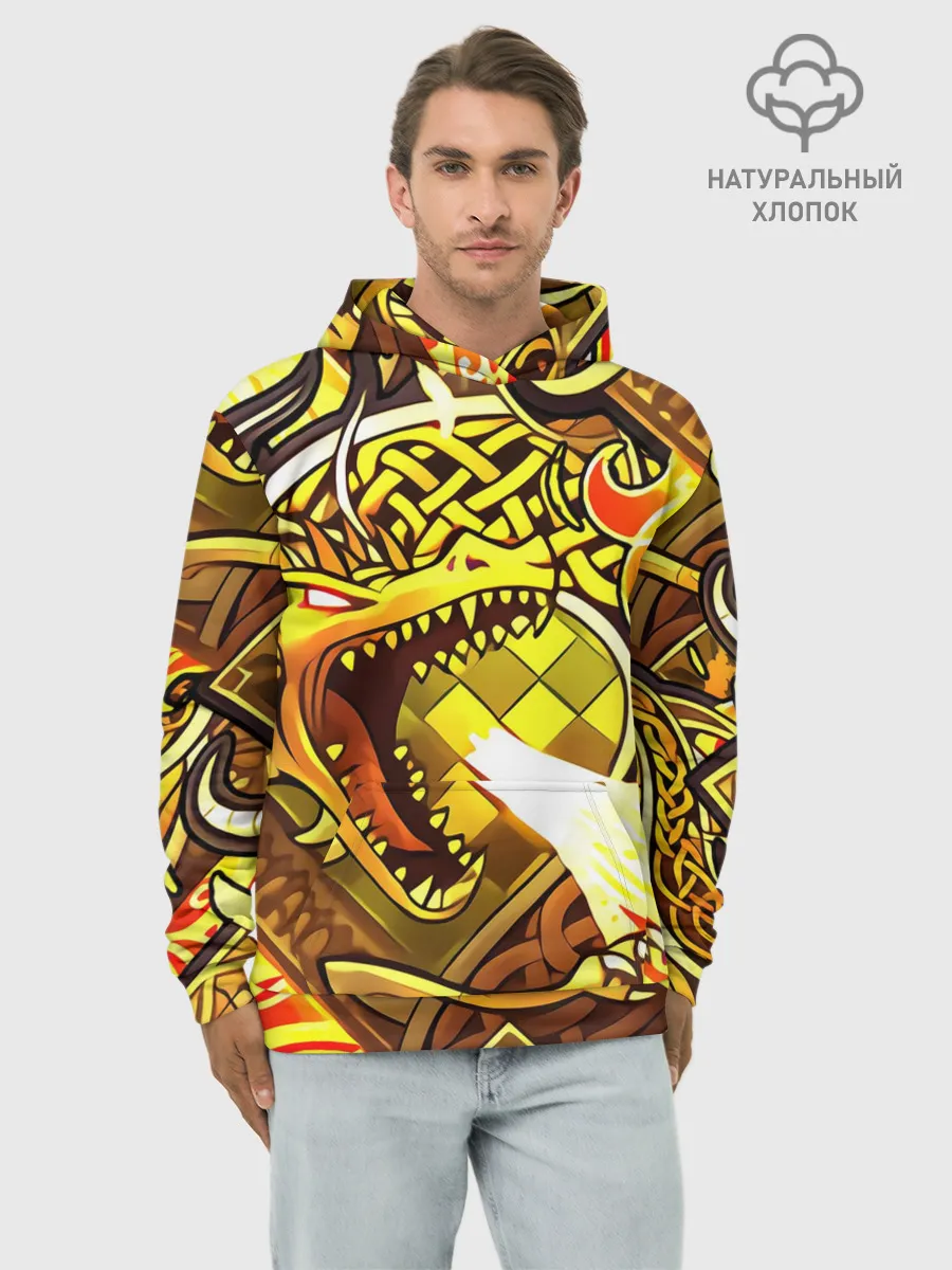 Худи мужской база хлопок / CS GO - DRAGON LORE | ИСТОРИЯ О ДРАКОНЕ