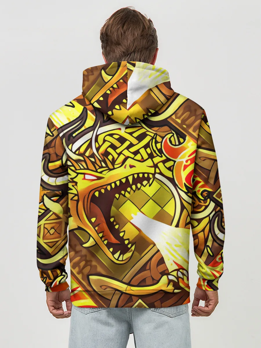 Худи мужской база хлопок / CS GO - DRAGON LORE | ИСТОРИЯ О ДРАКОНЕ