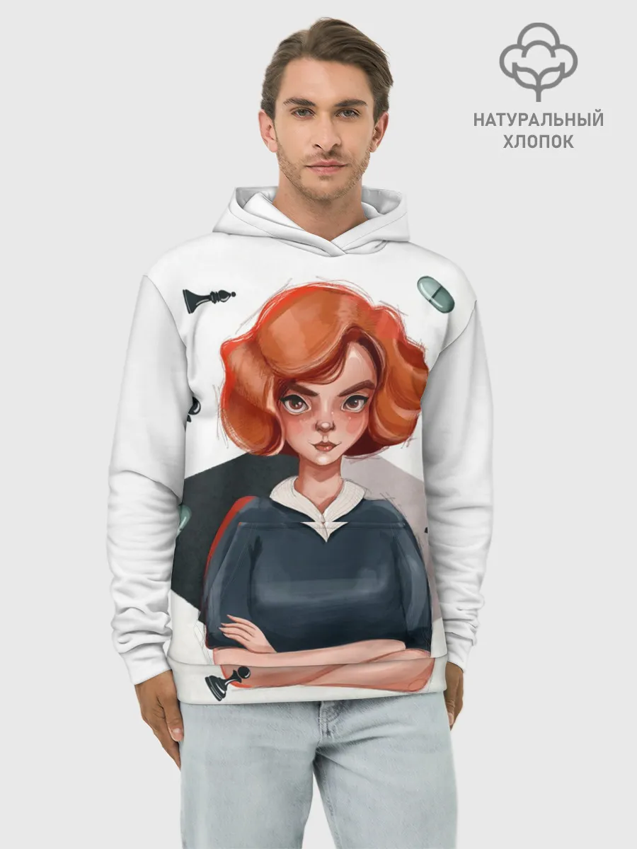 Худи мужской база хлопок / Ход Королевы