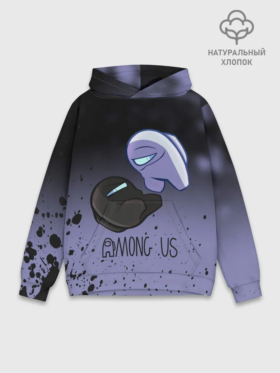 Худи мужской база хлопок / AMONG US - Кто Импостор?