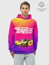 Худи мужской база хлопок / NEED FO SPEED