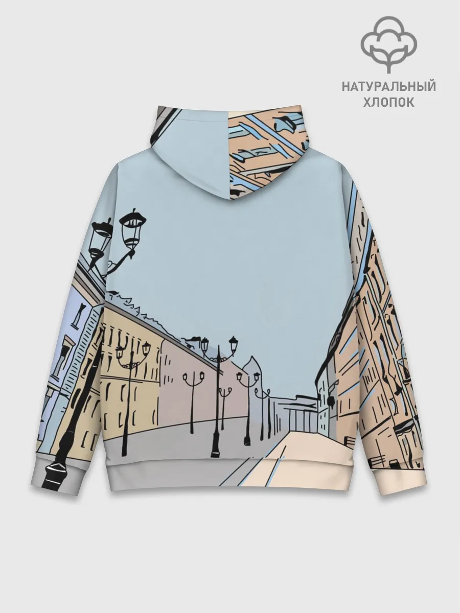 Худи мужской база хлопок / Петербург, я люблю тебя