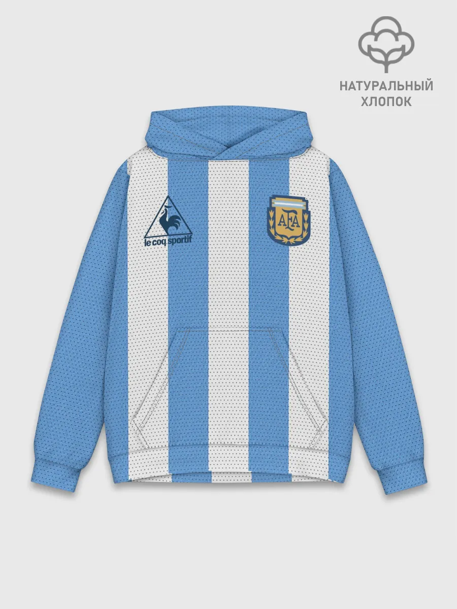 Худи мужской база хлопок / Джерси Марадоны с автографом