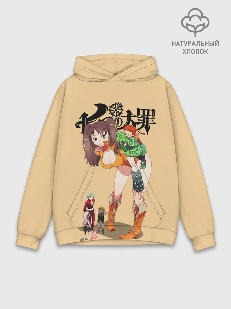 Худи мужской база хлопок / Nanatsu no Taizai грудь