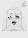 Худи мужской база хлопок / Ахегао личико